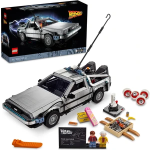 LEGO® Icons Geleceğe Dönüş Zaman Makinesi 10300 - Back To The Future Hayranı Yetişkinler için Model Yapım Seti (1872 Parça)
