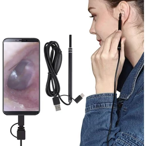 Barışhan Medikal Otoskop Kulak Içi Kamera Usb/otg Endoskop Bağlantılı 6 LED Işık Ayarlı Endoskop 5,5mm Video Fotoğraf
