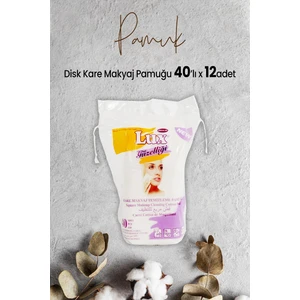 Disk Kare Makyaj Pamuğu 40' Lı x 12 Adet