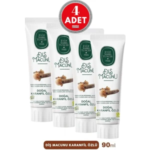 Eyüp Sabri Tuncer Diş Macunu Karanfil Özlü 90 ml x 4 Adet