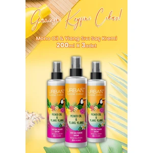 Urban Care Monoi Oil & Ylang Sıvı Saç Kremi 200 ml x 3 Adet