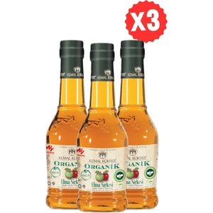 Kemal Kükrer Organik Elma Sirkesi 500 ml  3'lü Paket