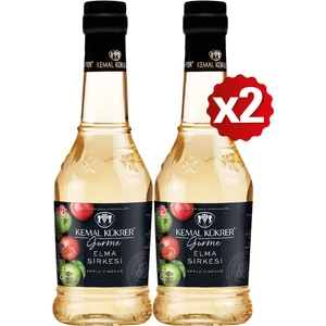 Kemal Kükrer Gurme Elma Sirkesi 500 ml  2 Li Paket