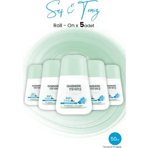 Mineral Saf ve Temiz Roll-On Deodorant x 5 Adet