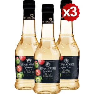Kemal Kükrer Gurme Elma Sirkesi 500 ml  3 Lü Paket