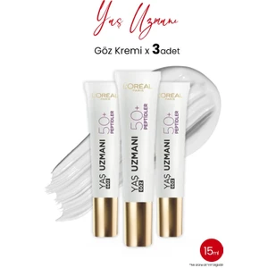 L'Oréal Paris Loreal Paris Yaş Uzmanı Yenileyici Göz Kremi 50+ 15 ml x 3 Adet