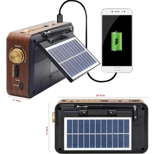 Radyo Solar Şarjlı Bt/usb/sd/aux/fm Cameron CM-320BT