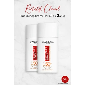 L'Oréal Paris Loreal Paris Revitalift Clinical Spf 50+ Yüz Güneş Kremi 50 ml x 2 Adet