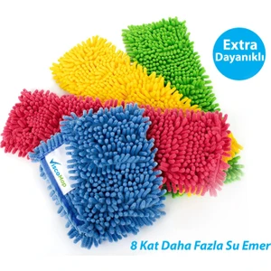 60cm Makarna Mop Süper Emici  Toz Toplayıcı Microfiber Şönil Mop Bezi 60 cm
