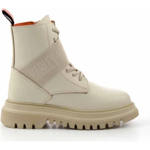 Harley Davidson Beige Leather Kadın Bot & Bootie HD0777055403