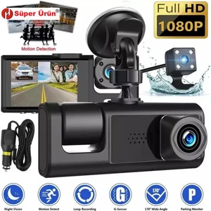 Ucuzcu Market Araç Içi Hd Video Kayıt Cihazı (3 Kamera Lens Bir Arada)