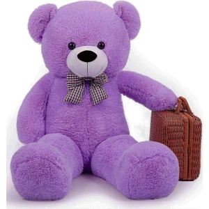 Oyuncak 80 cm Papyonlu Peluş Ayıcık- Ithal Kumaş - Premium Koleksiyon Hediyelik Ayı (% 100 Yerli)