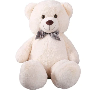 Oyuncak 80 cm Papyonlu Peluş Ayıcık- Ithal Kumaş - Premium Koleksiyon Hediyelik Ayı (% 100 Yerli)