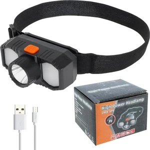High Power Headlamp USB Şarj Edilebilir Su Geçirmez Yüksek Güç Kafa Lambası LED Işık Feneri