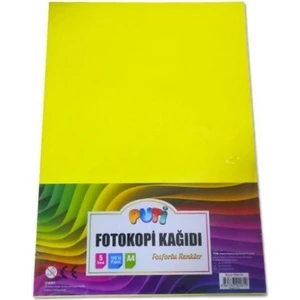 A4 Fosforlu Renkli Fotokopi Kağıdı 100Lü 5 Renk