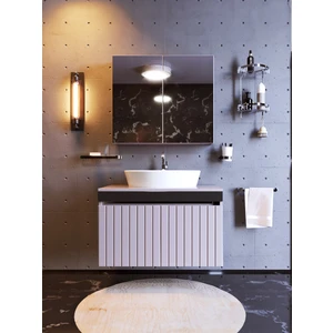 Mina Banyo Dolabı  Takımı  75 cm  Özel Seri