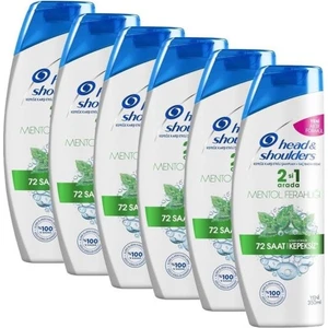Head & Shoulders 350 Ml. 2-1 Mentol Ferahlığı 72 Saat Kepeksiz x 6 Adet