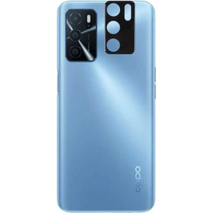 Case 4U Oppo A16 Kamera Lens Koruyucu 3D Temperli Cam Siyah
