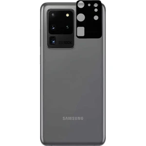 Case 4U Samsung Galaxy S20 Ultra Kamera Lens Koruyucu 3D Temperli Cam Siyah
