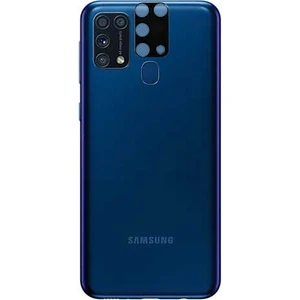 Case 4U Samsung Galaxy M31 Kamera Lens Koruyucu 3D Temperli Cam Siyah