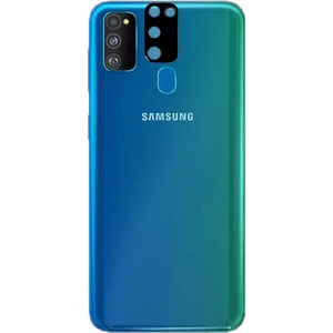 Case 4U Samsung Galaxy M30S Kamera Lens Koruyucu 3D Temperli Cam Siyah