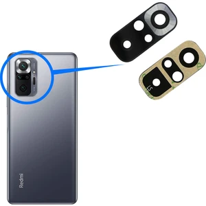 Xiaomi Redmi Note 10 Pro 4g Arka Kamera Camı Lens Yapışkanlı