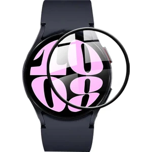 Novstrap Samsung Galaxy Watch 6 Seri 40MM ile Uyumlu Ekran Koruyucu Nano Esnek Cam Tam Kaplayan Ppm
