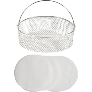 Gui xulian Ninja Foodi 6.5 Için Örgü Vapur Sepeti Için Hava Fritöz Sepeti, 8qt, Hava Fritöz Sepeti, Saplı Hava Fritöz Gevrek Sepeti (Yurt Dışından)