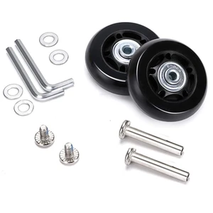 Gui xulian 60mm X 18mm Bagaj Bavul Yedek Tekerlekler, Kauçuk Döner Küçük Tekerlekler Rulmanlar Tamir Takımları, 1 Takım 2 (Yurt Dışından)