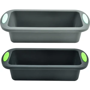 Gui xulian Ekmek, Köfte, Kek Pişirmek Için Silikon Somun Tavası, Kolay Tutma Saplı Yapışmaz Yeniden Kullanılabilir Dikdörtgen (Yurt Dışından)