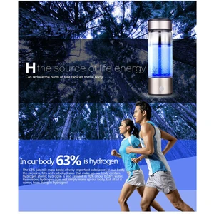 Gui xulian Titanyum Taşınabilir Hidrojen Açısından Zengin Su Bardağı Su Ionizer Makinesi/Jeneratör Süper Antioksidanlar Orp Hidrojen 420 Ml (Yurt Dışından)