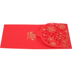 Gui xulian 10 Adet Çin Yeni Yılı Kırmızı Zarflar Şanslı Para Zarfları Bahar Şenliği Yeni Yıl Düğün Için Kırmızı Paket (7x3.4 Inç) (Yurt Dışından)