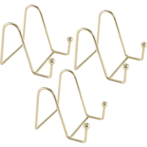 Gui xulian Plaka Standı Ekran Altın Demir Şövale Plaka Tutucu Ekran Standı Metal Çerçeve Tutucu Fotoğraf Dekor Plaka Kase (Yurt Dışından)