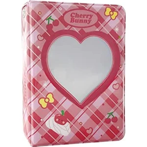 Gui xulian 3 Inç Mini Fotoğraf Albümü Fotoğraf Kartı Tutucu Star Idol Love Hollow Fotoğraf Kartı Tutucu, 40 Cepler (Kırmızı) (Yurt Dışından)