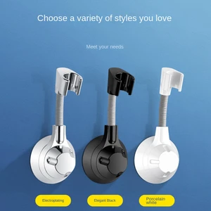 Gui xulian Duş Tutucu, 360° Ayarlanabilir Duş Tutucu Güçlü Macunlu Duş Başlığı Tutucu Deliksiz Duş Tutucu Beyaz (Yurt Dışından)