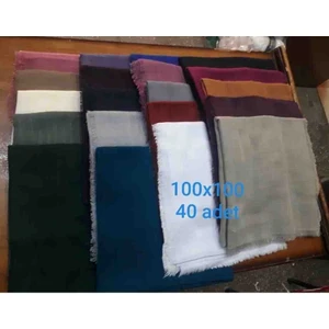 Düzrenk Flamli Dagitmalik Hediyelik Çeyizlik Pamuk Eşarp Yazma 100X100 cm (40 Adet Fiyatıdır)