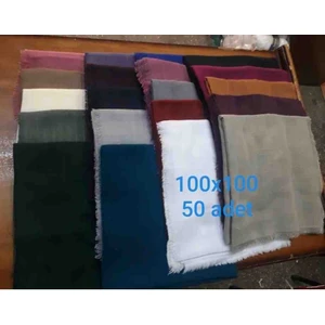 Düzrenk Flamli Dagitmalik Hediyelik Çeyizlik Pamuk Eşarp Yazma 100X100 Cm(50 Adet Fiyatıdır)