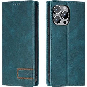 Forestl Digital Iphone 15 Pro Rfıd Engelleme Kapağı Katlanabilir Stand Cüzdan Telefon Deri Kılıf Yeşili (Yurt Dışından)