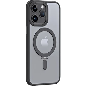 Forestl Digital Iphone 15 Pro Max Telefon Kılıfı Magnetic Matte Kılıf Tpu+Akrilik Damla Koruma Görünmez Kickstand Telefon Kapak Black (Yurt Dışından)