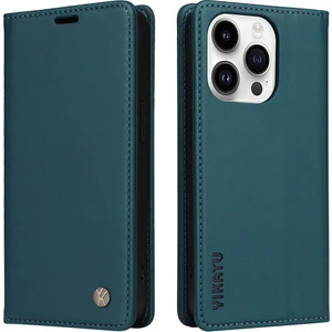 Forestl Digital Iphone 15 Pro Pu Deri Cüzdan Telefon Kapağı Manyetik Kapanış Çizme Standı Kılıf Yeşili (Yurt Dışından)