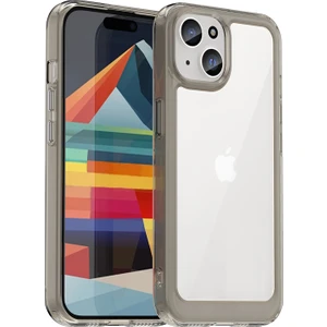 Forestl Digital Iphone 15 Plus Tpu+Akrilik Anti-Fall Mobil Telefon Geri Kapak Temiz Koruyucu Koruyucu Kılıf Korumalı Gri (Yurt Dışından)