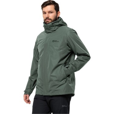 Jack Wolfskin Luntal 3In1 Erkek Yeşil Mont 1116251-4311 Fiyatı