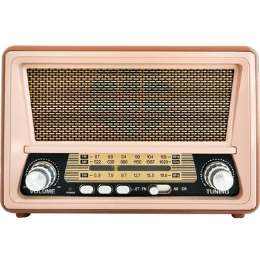 Cameron Radyo Nostalji Şarjlı Bt/usb/sd/aux/fm Cameron