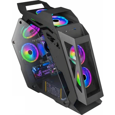 Revenge Darth Vader 4 Rgb Fanlı Şeffaf Temperli Cam Robotik Gaming Oyuncu Bilgisayar