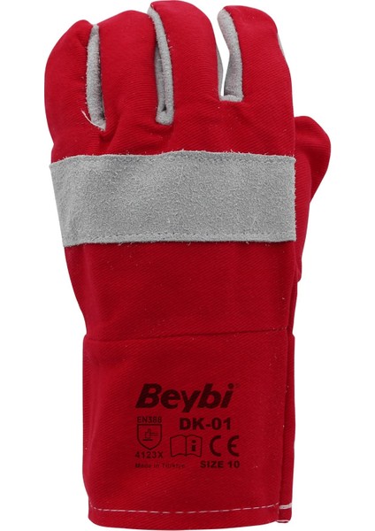 Koton Montaj Eldiveni Dk-01 No: 10 Kırmızı - 6 Çift