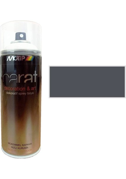 Carat Sprey Boya Koyu Gri Parlak 400 ml - RAL7015