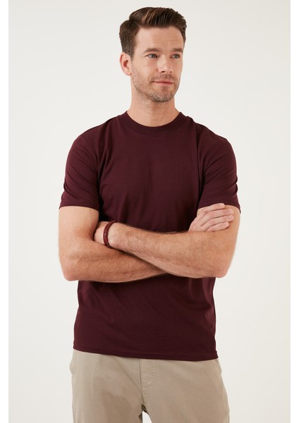 Pamuklu Regular Fit Bisiklet Yaka Basic T Shirt Erkek T Shirt 59020201 modelleri