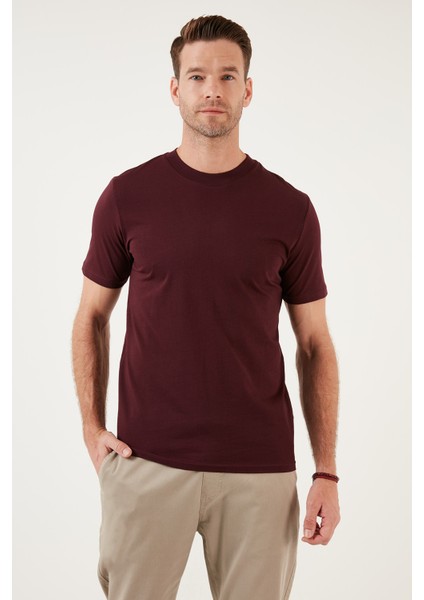 Pamuklu Regular Fit Bisiklet Yaka Basic T Shirt Erkek T Shirt 59020201 fırsatları