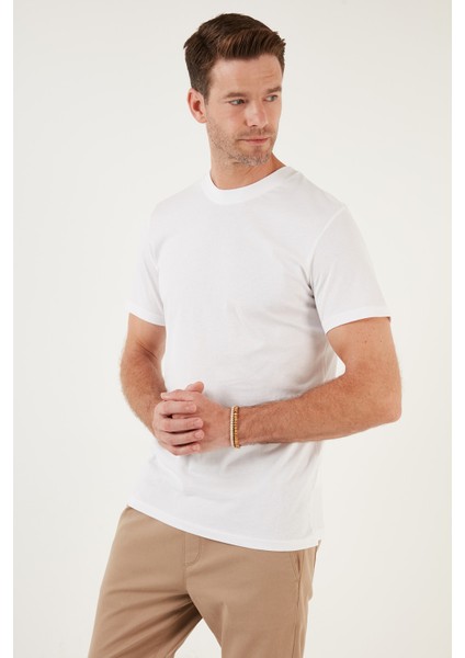 Pamuklu Regular Fit Bisiklet Yaka Basic T Shirt Erkek T Shirt 59020201 fiyatları
