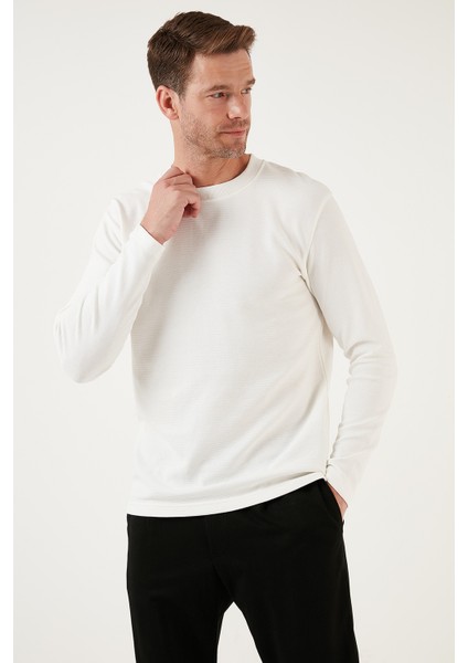 Pamuklu Bisiklet Yaka Regular Fit Sweat Erkek Sweat 5905406